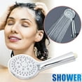Shower Head Pressurized HandHeld Water MultiFunction FiveSpeed Head
