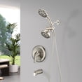 thumbnail image 1 of Shower Head，Shower System with Tub Spout Rain Shower Tub Set, High Pressure Dual 2 in 1 Shower Combo Faucet with Valve,Brushed Nickel, 1 of 4