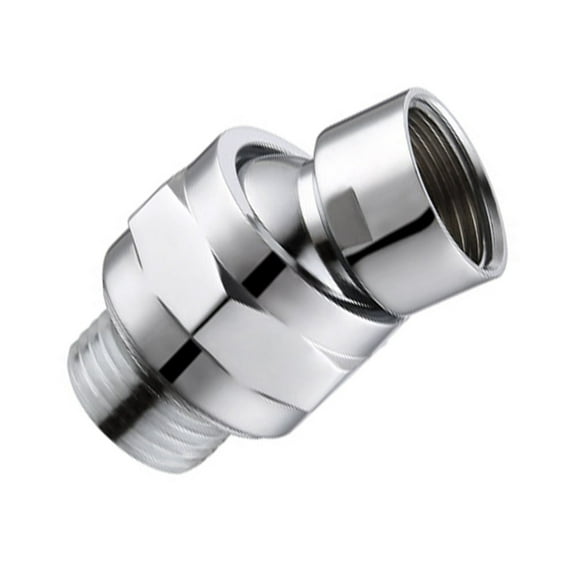 Shower Head Shower Universal Connector (4-Point Interface) A， Shower Connector Ball Joint Shower Head Swivel Ball Adapter Adjustable Shower Arm Extension Bright