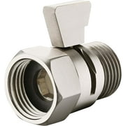 Shower Head Shut Off Valve,Brass Shower Flow Control Valve G1/2 Flow Pressure Regulator Female and Male Water Flow Restrictor for Handheld Shower, Bidet Sprayer, Chrome