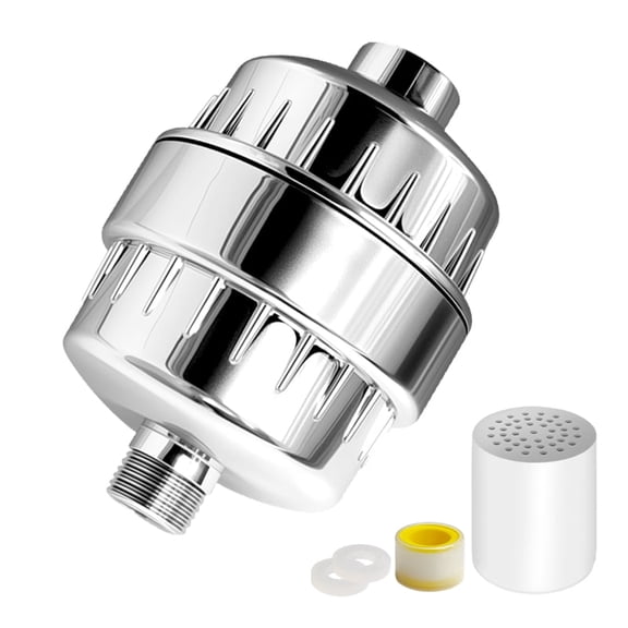Shower Filter for Hard Water - Filtered Showerhead Water Softener Universal Faucet with Chlorine Removal Removable Heads