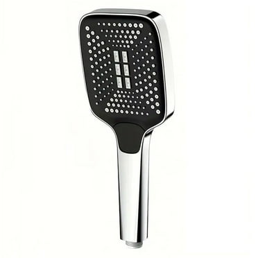 Shower Head With On/Off Switch 3 Modes Water Saving Large Chrome Handset,Silver