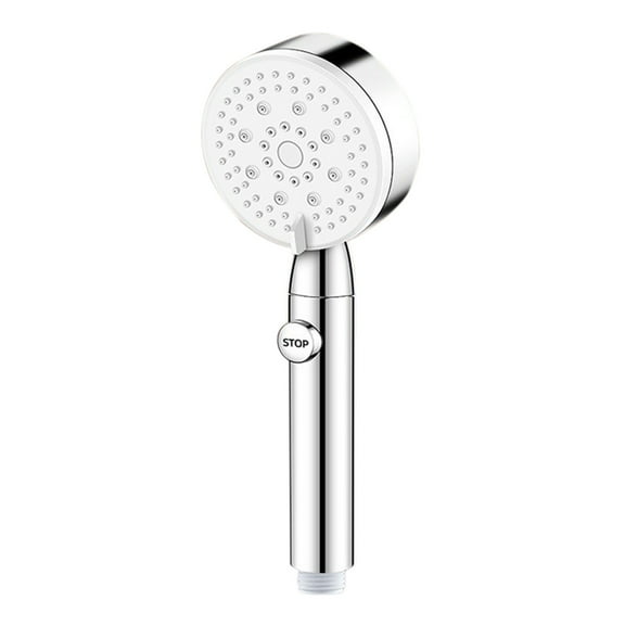 Shower Head handled, 5 function shower with Shut Off Button Handheld Bathroom Shower Head ABS Anti-Clog, Multifunctional Adjustable Handheld High Pressure Shower Heads
