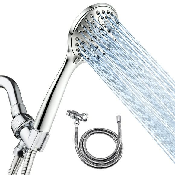 GARITIN Shower Head with Handheld, Hand Held Showerhead with Hose and Showerhead Holder Combo, High Pressure Detachable Shower Head for Bathroom