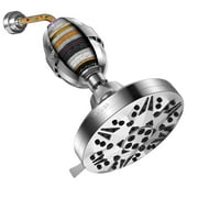 Shower Head with Filter, Shower Head and Hard Water Showerhead Filters Combo, 8 Spray High Pressure Showerhead with 20 Stage Filter