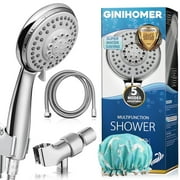 Shower Head with Handheld, 5-Mode Rain Shower Head with Filters