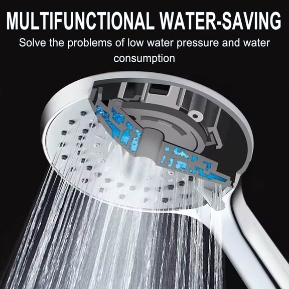 Shower Head with Handheld, CXALSSY Shower Head, High Pressure Shower Heads, Handheld Shower Heads, Shower Head with Hose, 5 Modes Adjustables
