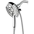 thumbnail image 1 of KESTE Shower Head with Handheld Combo High Pressure: 2-in-1 Dual Shower Head with 7.2" Rainfall Shower & Handheld Shower Heads with Hose, Waterfall Showerhead for Bathroom, Silver, 1 of 7