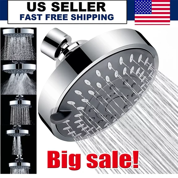 Shower Heads Handheld Spray High Pressure Adjustable Showerhead Top Spray Bath