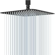 Shower Heads High Pressure 12 Inch Large Waterfall Square Shower Head Made of Stainless Steel Ultra Thin Rainfall Shower Heads Easy to Clean and Install Chrome Finish-12inch