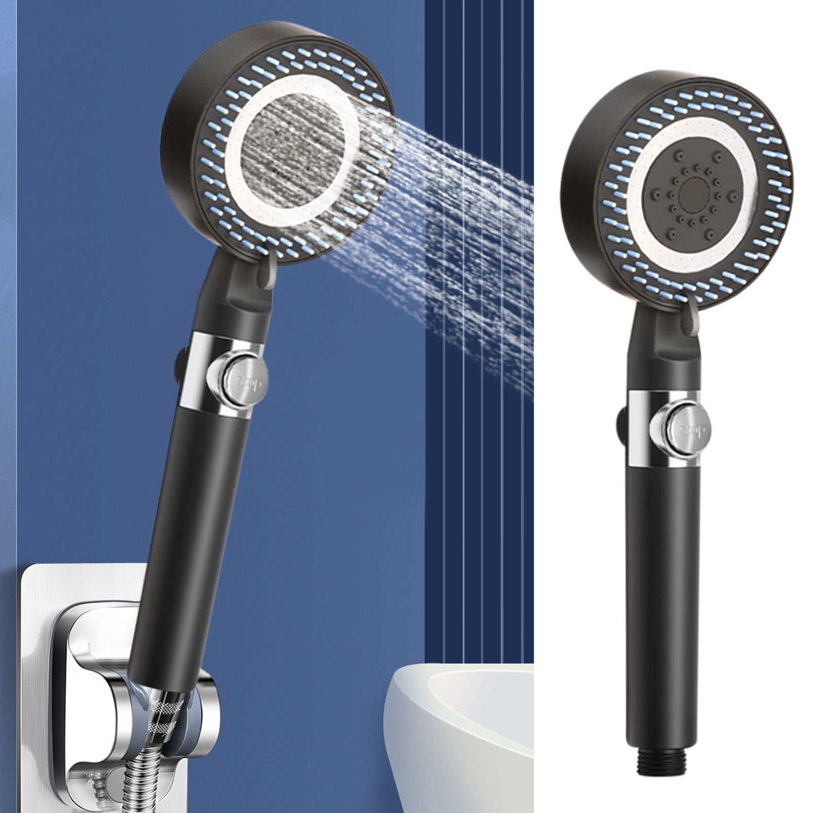 Shower Heads with Handheld Shower Head Attached Household Pressurized