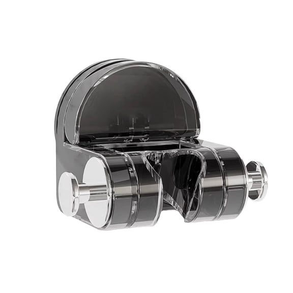 Shower Holder Integrated Suction Cup Shower Rack Wall Mount Suction Cup Shower Holder Bathroom Suction Cup Shower Holder Multifunction Adjustible No Drill