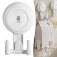 thumbnail image 1 of Shower Hooks For Inside Shower,Towel Hooks For Bathrooms,Hole-Free Rotatably Mountable Suction Cup Hook - 1 Optional Styles, Easy To Install, Strong Adhesion And Reusability(Double Hook), 1 of 9
