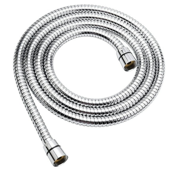 Shower Hose, 69 Inches Extra Long Stainless Steel Handheld Shower Head Hose with Brass Insert and Nut - Durable and Flexible(Chrome)