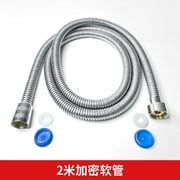 Shower Hose 71 Inches(6 feet) Stainless Steel Extra Long Bathroom Hand Held Shower Head Hose 6 foot Flexible Anti-Kink Handheld Shower Hose for Dog Brushed Nickel\\u2026