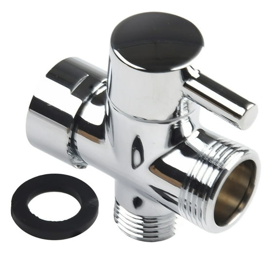 Shower Hose Splitter Brass 3 Way Diverter 1/2" Hand Shower T Adapter Water Valve Shower Diverter Shower Faucet Three-Way Valve