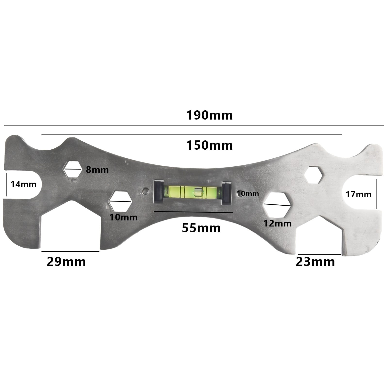 Shower Key Tool - Special Self Levelling Curved Key (Thick)