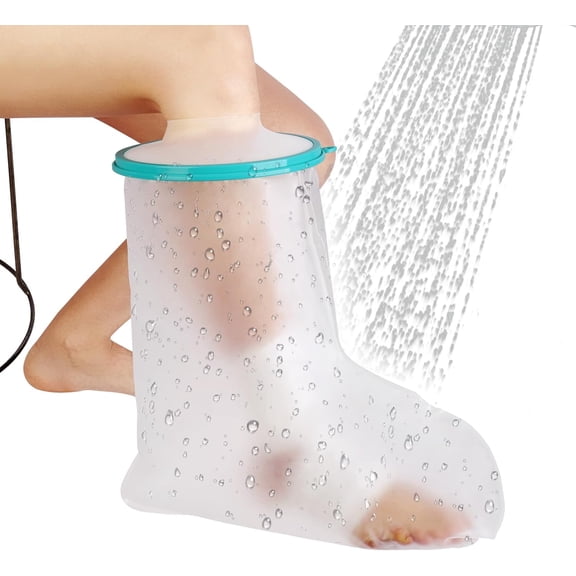 Shower Leg Casting Cover Waterproof Casting Cover For Shower/Swimming Adult Casting Protection For Shower Legs Knee And Ankle Boots After Surgery (Diameter -7.9 Inches)