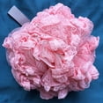 thumbnail image 1 of Shower Loofahs Lace, Bath Sponge Lace Loofah Puffs, Mesh Bath Sponges, Pink, 1 of 5