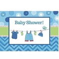 thumbnail image 1 of Shower  Love Boy Chevron Polka Dot Baby Shower 8 Party Invitations w/Envelopes, 1 of 3