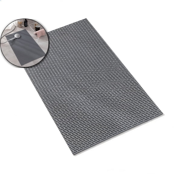 Shower Mat, Fast-Dry Bath Stall Tub Mat, Drain-Hole Design for Shower Stall Tub, Bath Mat, 31"x15"