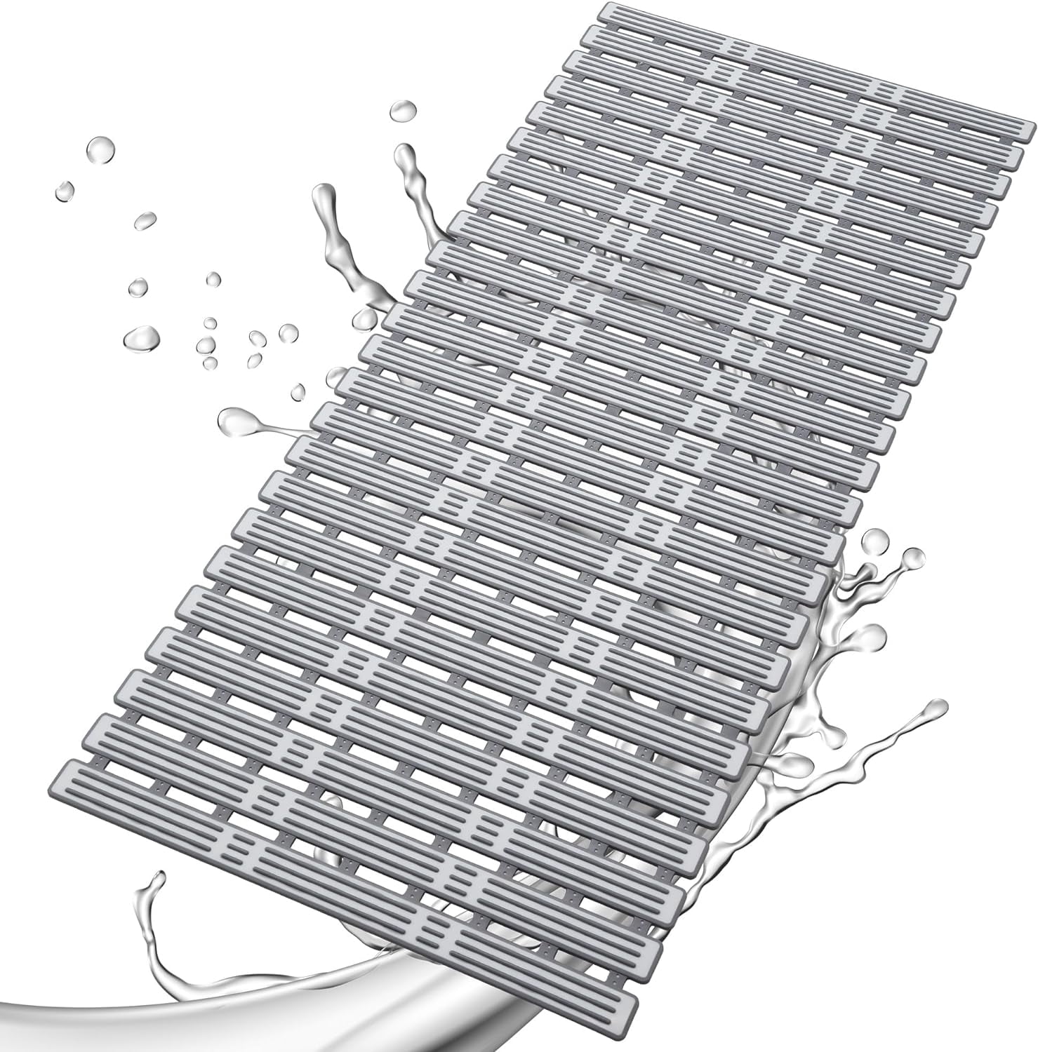 Non-Slip Bath Mat For Tub & Shower – 39.4x15.7 Inch With Suction Cups, Pink