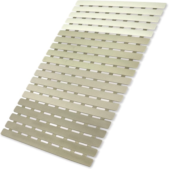 Shower Mat Non Slip Bathtub Mat, Anti Slip Bath Mat for Tub, Shower Floor Mat Non Slip with Drain Hole and Large Suction Cups , 27.5 * 15.7 Inch (GRADIENT BEIGE)