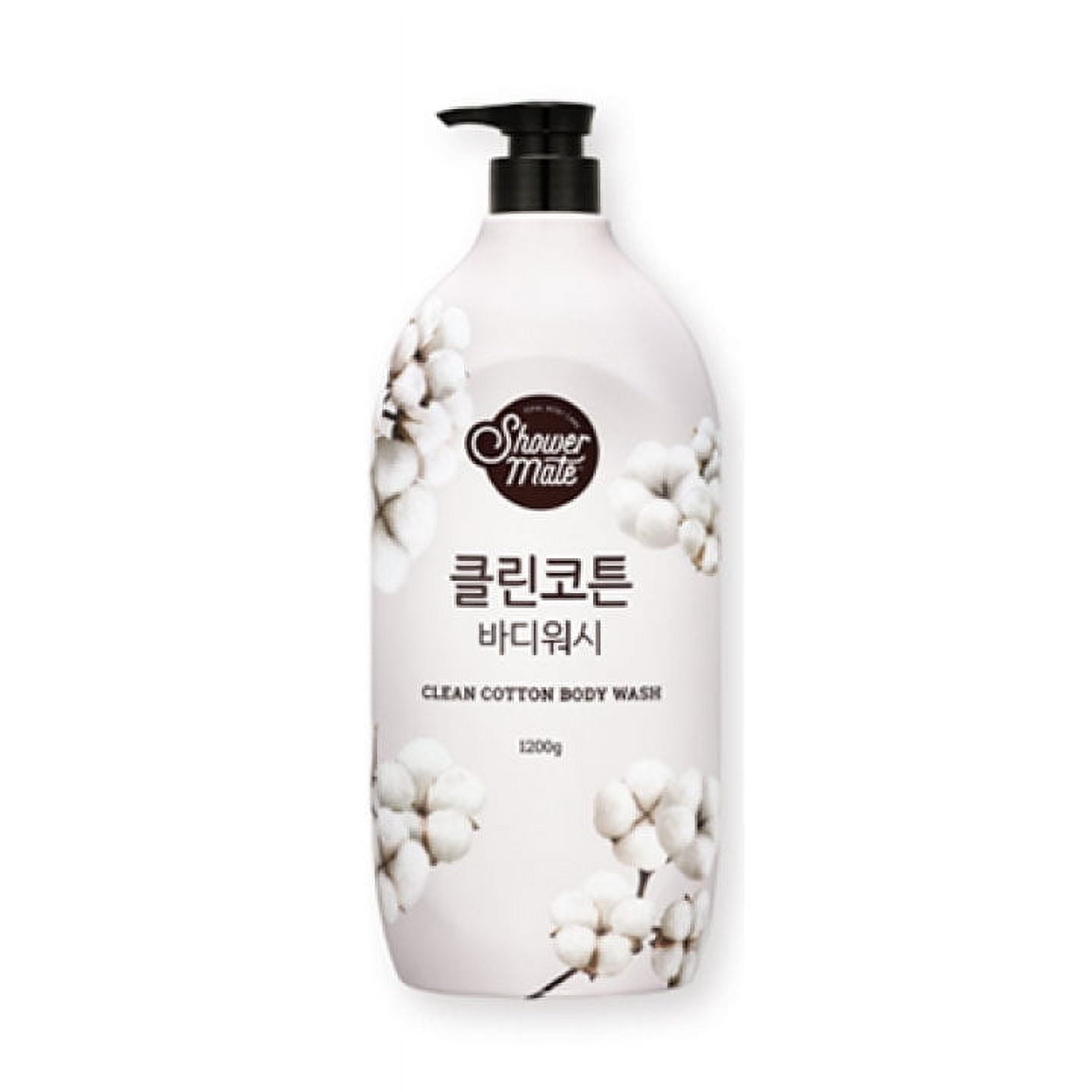 Shower Mate Natural Moisturizing Clean Cotton Body Wash 42.3 fl oz / 1. ...