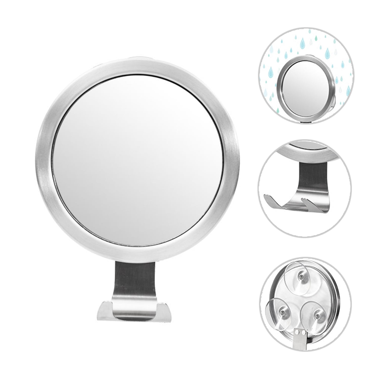 Shower Mirror Fogless With Razor Holder For Shaving No Drilling And Removable Fogless Mirror For 