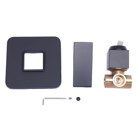 Shower Mixer Valve, Concealed Shower Valve, Single Function Thermostatic Valve, Recessed Mount Design, Ceramic Disc Cartridge for Precise Temperature Control