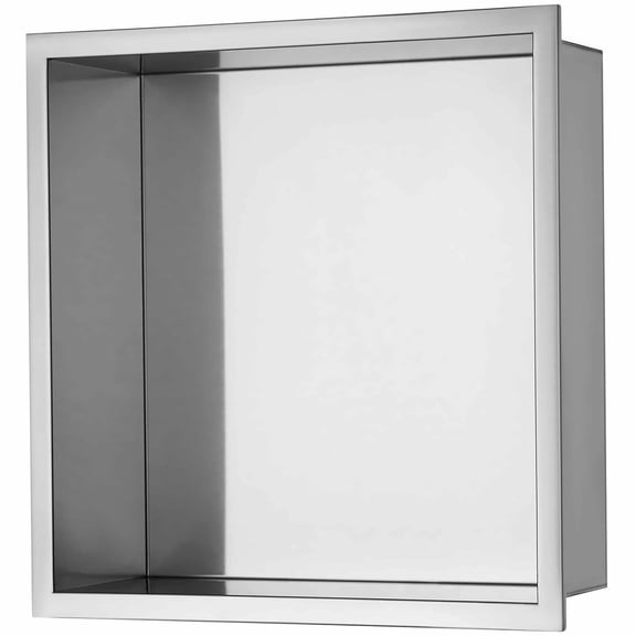 Shower Niche 13x13 Inch, Stainless Steel Recessed Shelf - Nook Warmth Double Wall Niche, Waterproof Bathroom Storage, Rust-Proof In-Wall Soap Organizer