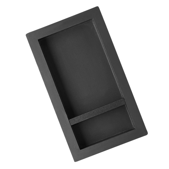 Shower Niche 16 x 28 x 4 Inch Recessed Wall Shelf with Movable Divider, Waterproof Storage Organizer for Soap Shampoo, Black