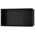thumbnail image 1 of Shower Niche 28" X 16" Black, Stainless Steel Shower Wall Niche for Bathroom Storage No Tile Needed Over Mount Installation, 1 of 5