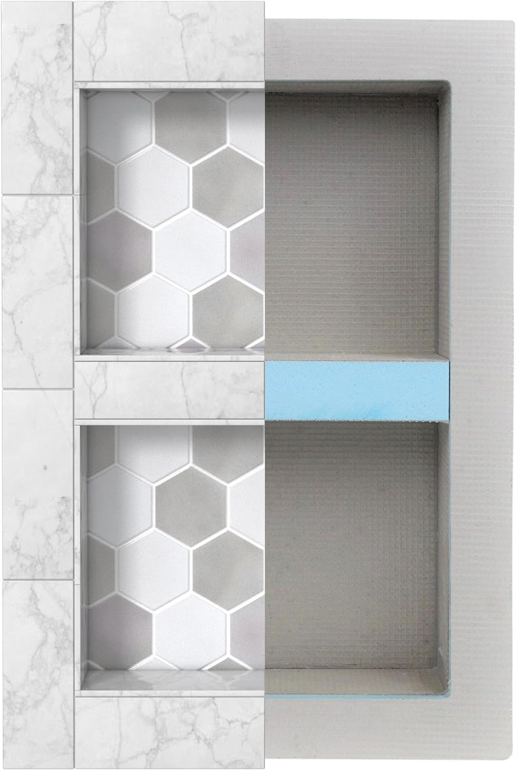 Shower Niche, Shower Insert, Bathroom Niche, 12x20 Inch, Install Size ...
