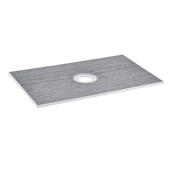 Shower Pan Kit 60x38in, Lightweight EPS Shower Base with Central Drain, Waterproof Bathroom Shower Installation Kit with Cloths & Slope Sticks