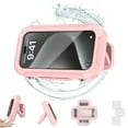 thumbnail image 1 of Shower Phone Holder Waterproof, 2026 Upgraded All-Round Waterproof Cell Phone Holder, Anti-Fog High Sensitivity, Multi-Angle Adjustable Wall Mounted Phone Holder, for Bathroom Batheub Kitchen(Pink), 1 of 7