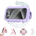 thumbnail image 1 of Shower Phone Holder Waterproof, 2026 Upgraded All-Round Waterproof Cell Phone Holder, Anti-Fog High Sensitivity, Multi-Angle Adjustable Wall Mounted Phone Holder, for Bathroom Batheub Kitchen(Purple), 1 of 7