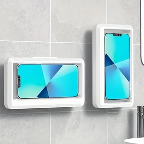 Shower Phone Holder Waterproof, 360 Rotating SplashProof Shower Phone Stand For IPhone 15/14/13/12 Pro Max XS XR,  Rotation Phone Stand Case Mount, Anti-Fog Clear Mount For Bathroom, Toilet, Bathtub