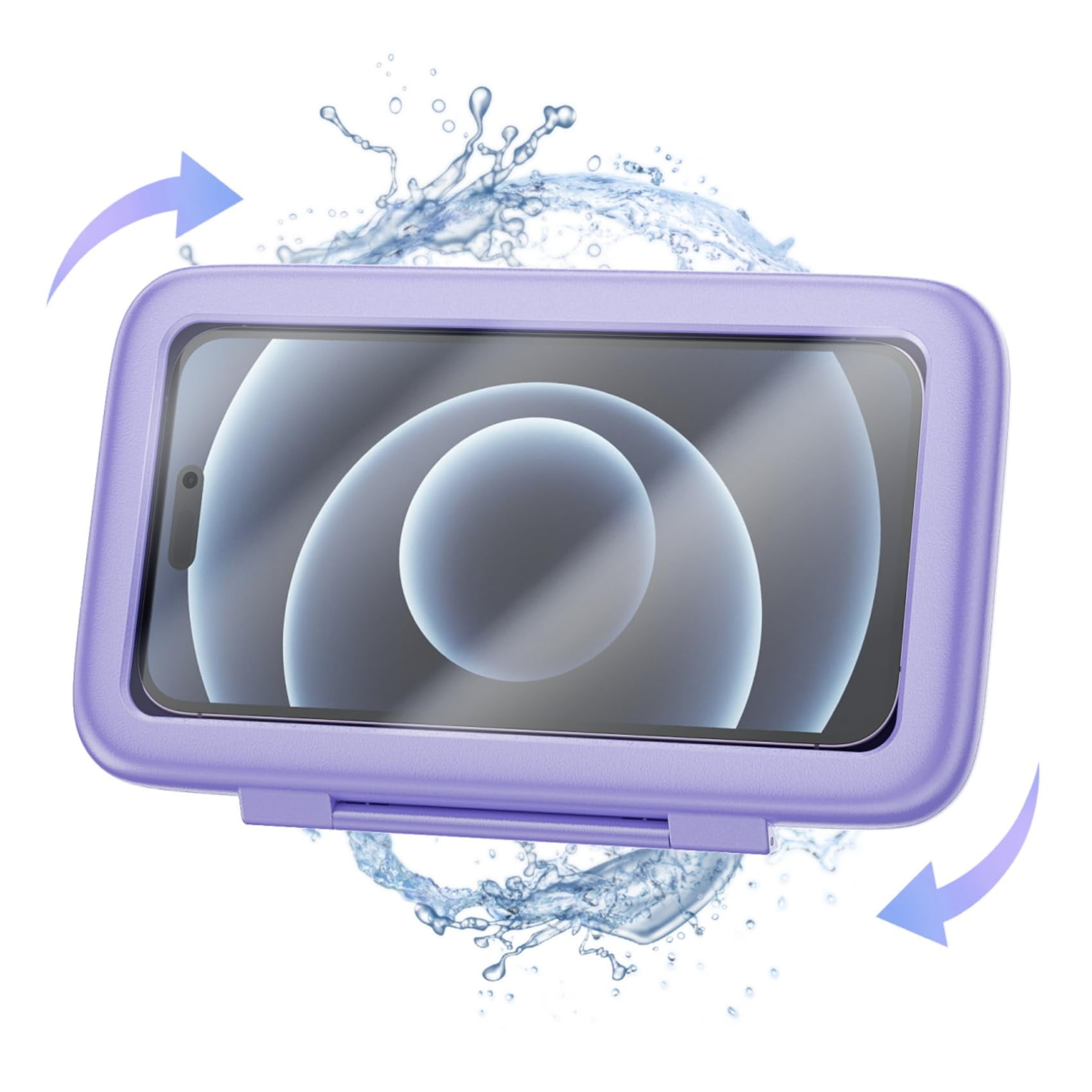 Shower Phone Holder With Wireless Bluetooth Speaker Waterproof Phone ...