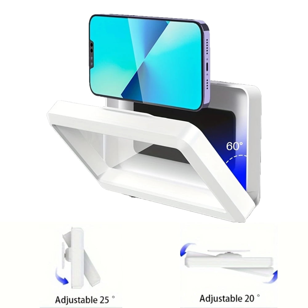 Shower Phone Holder Waterproof， Shower Phone Case Anti-Fog & Sensitive Touchscreen Bathroom Wall Phone Mount Stand Universal Fit for iPhone & Smartphones Gift for Men Women