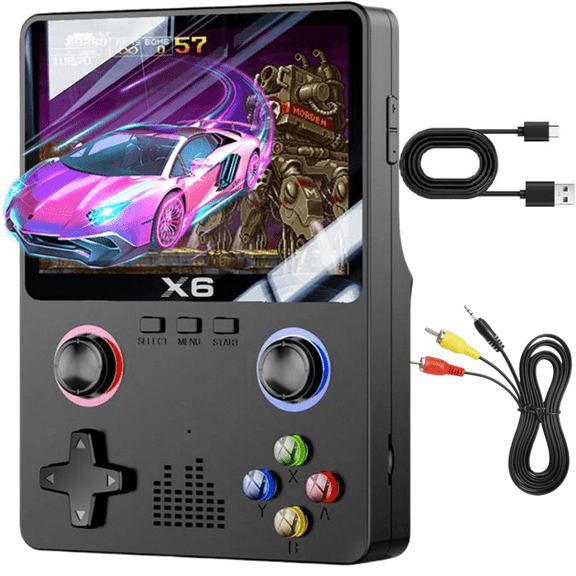 Handheld Game Console with 32G TF Card, Black, 150 grams