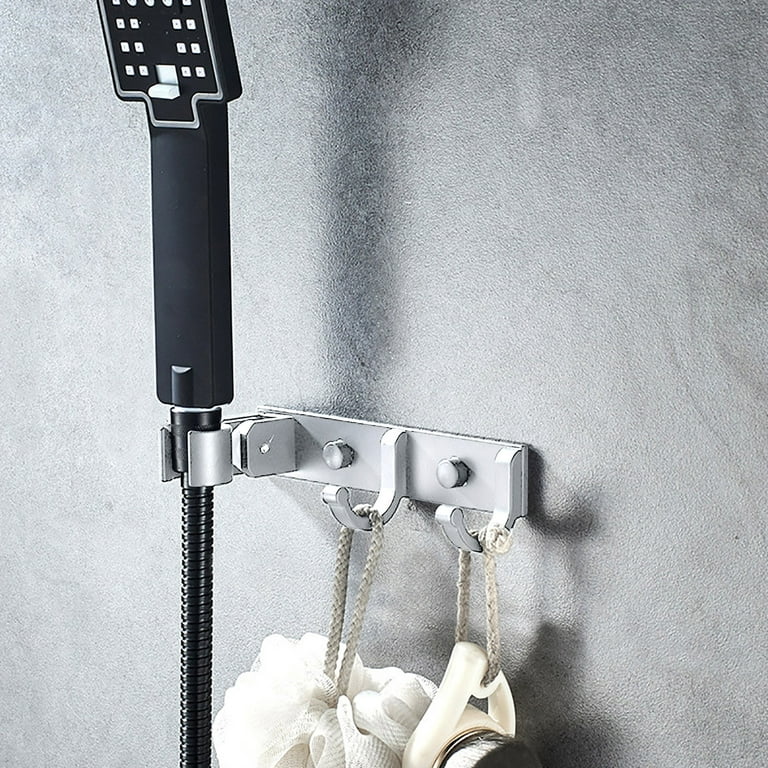 Shower Rack for Shower Head,Water Tap Shower Shelves with Hanging Hook Shower  Hooks for inside Shower , Stainless Steel Shower Hanger Hook for Wall,  Brushed Hoo 