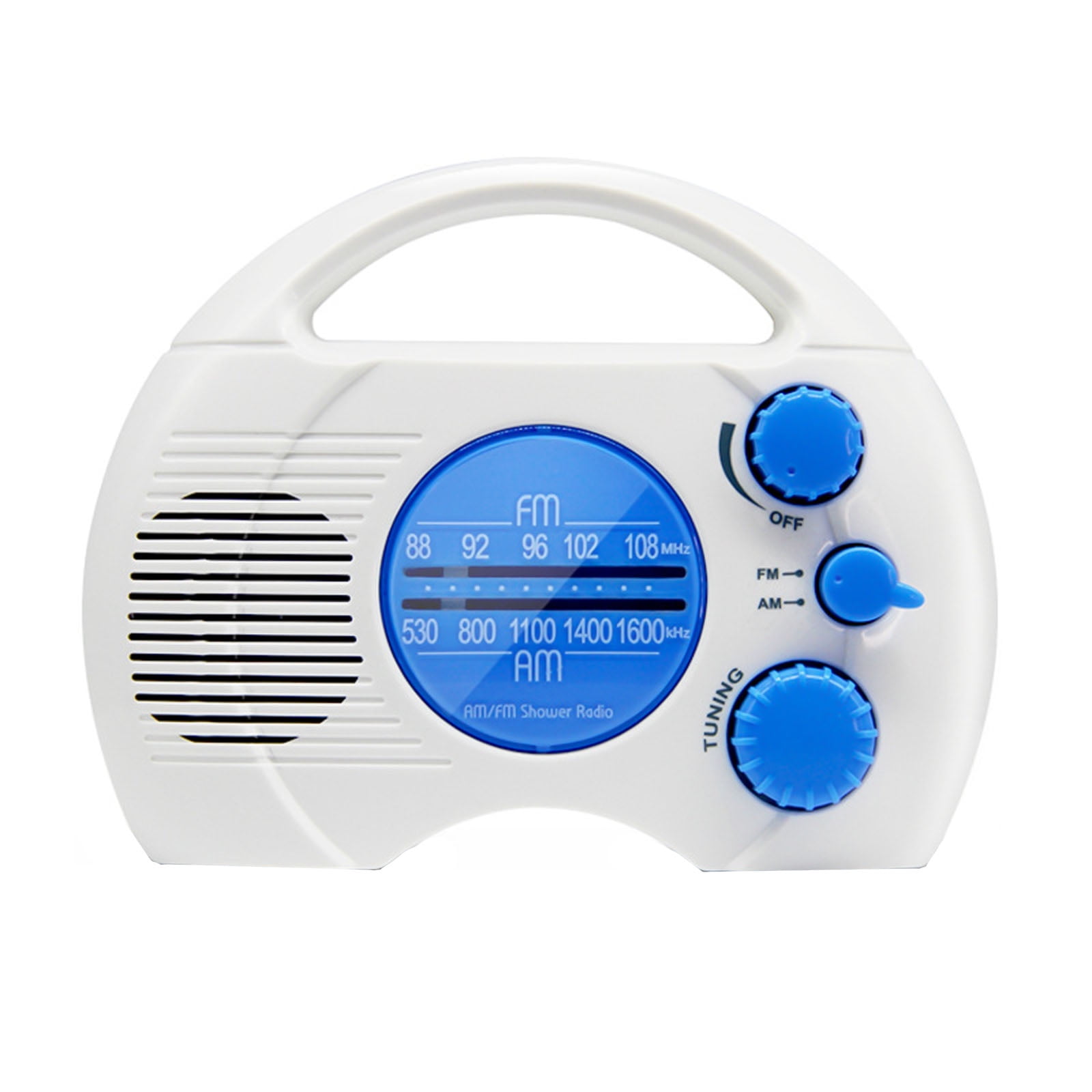 Shower Radio MultiBand Coverage Bathroom FM Speaker Easy to Use