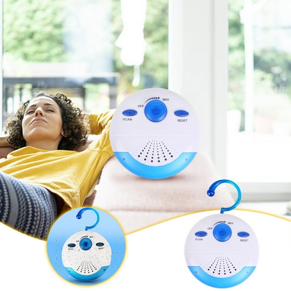 Shower Radio, Portable AM FM Radio Speaker With Handle, 360 Surround Sound Mini Speaker For Bathroom Outdoor Use Up To 12 Hours Battery Life