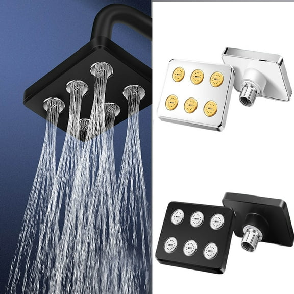 Shower Rain Compact Sprinkler Shower Head (1Pc) Powerful Shower Head With Small Nozzle High Water Pressure for Bathroom Compact Showerhead 1Pc Bathroom Products