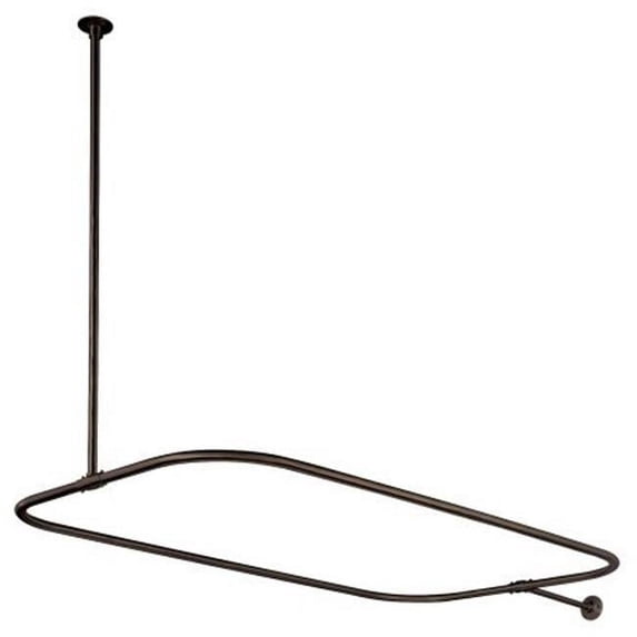 Shower Ring With Ceiling Support - Oil Rubbed Bronze