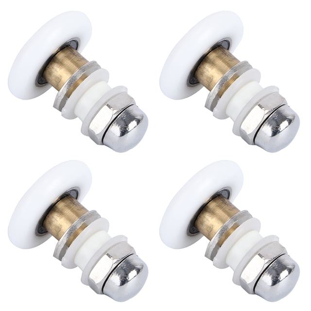 DOITOOL Shower Door Roller Pulley Set – 4-Pack 28mm Eccentric Wheels, Copper, For Glass Shower Door Replacement
