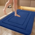 thumbnail image 1 of Shower Rug for Bathroom, Soft Absorbent Velvet Fleece Mat, Non-Slip Floor Mats for Kitchen, Living Room, and Bathroom, Washable and Fast Drying, Ideal for Wet Floors, 1 of 7