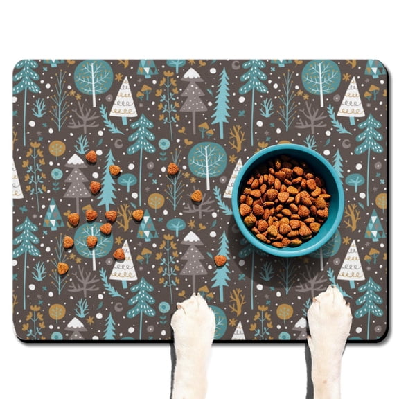 Shower Rug Retro Boho Chic Earthy Nordic Style Artistic Non-Slip Absorbent Quick Dry Waterproof Washable for Bathroom or Kitchen