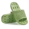 thumbnail image 1 of Shower Sandals Women Men Quick Drying Bath Slippers Non Slip Dorm Shoes Green, Size 13, 1 of 7